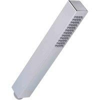 Nuie HO310 £ Modern Bathroom Minimalist Square Shower Handset, 231mm x 28mm, Chrome Silver