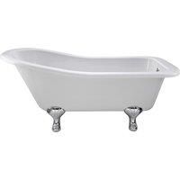 Hudson Reed Brockley Freestanding Bath With Corbel Leg Set (1700mm) - White
