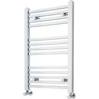 Bathroom Designer Heated Ladder Towel Rail, Round Square Chrome Anthracite White