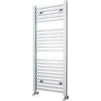 Bathroom Designer Heated Ladder Towel Rail, Round Square Chrome Anthracite White