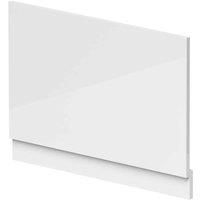Nuie Athena BPR113 | Modern Bathroom End Bath Panel and Plinth, 780mm x 580mm, Gloss White, 800mm