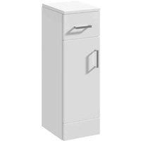 Premier 250 mm D300 High Gloss Mayford Cupboard - White