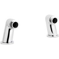 nuie Round Inlet Legs C/W Flange - Chrome, Silver