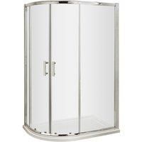 Nuie Modern Offset Quadrant Shower Enclosures Bathroom Chrome Easy-Fit Cubicle