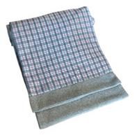 New Mens Double Side Scarf Silk Wool Blend Cream With Small Burberry Design