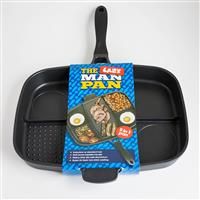 InGenious Lazy Man Frying Pan - Multiple Hob 5-in-1 Breakfast Cooking Skillet