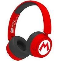 OTL Technologies SM1016 Super Mario Wireless Kids Headphones - Red