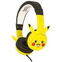 OTL PK1178 Pikachu Kids Headphones - Yellow & Black, Yellow,Black