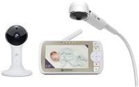 Motorola VM65X Connect - Halo Video Baby Monitor with Crib Holder - 5" Full HD 1080p Parent Unit and WiFi App - Flexible Magnetic Camera Mount, White