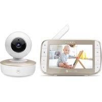Motorola MBP50A Video Baby Monitor with 5" Curved Parent Unit - (White) B+