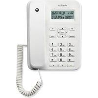 Motorola CT202 Corded Landline Telephone, Home Phone, House Phone, Office Phone, Handsfree Speakerphone, Caller ID, LCD Display, Memory keys, Alarm