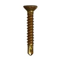 No More Ply NoMorePly Fibre Cement Board Screws 25mm (50 Pack) in Gold