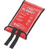Firechief SVB1/K40 Kitemarked Budget Fire Blanket | Small Fire Blanket (1m x 1m) | Suited For Use Around The Home (Kitchen, Office, Garage)