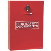 Firechief DHS2 Document Holder with Latch, Red
