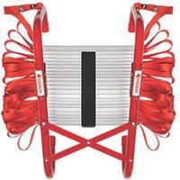 Firechief FEL730 3 Storey Foldable Fire Escape Ladder With Extra Wide Treads & Kitemarked Budget Fire Blanket | Small Fire Blanket (1m x 1m) | Suited For Use Around The Home (Kitchen, Office, Garage)