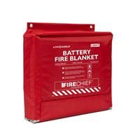 Fire Chief Firechief Lithshield Light Battery Fire Blanket 3m x 3m in Red