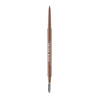 MUA Makeup Academy Brow Define, Micro Eyebrow Pencil with Spoolie Brush, Mid Brown, 0.05 g - Vegan & Cruelty Free