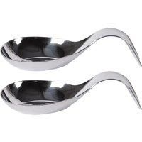 Argon Tableware - Stainless Steel Spoon Rest - Pack of 2