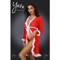 YesX Yx948 Red White Gown And Thong