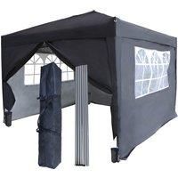 BIRCHTREE Waterproof 3x3m Pop Up Gazebo Marquee Garden Awning Party Tent Canopy