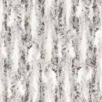 G67948 - Organic Textures Faux Fur Design Black White Galerie Wallpaper