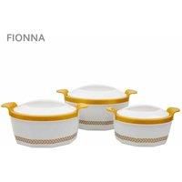 SQ Professional Fionna Insulated Hot Pot Set 3pc 1-1.5-2.5L (White)