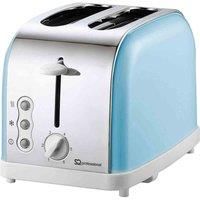 SQ Professional Dainty Legacy Toaster with Pastel Colour Finish - 900W – Two Slice - Stainless Steel (Skyline)