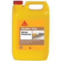 SikaMix Plus - Mortar Plasticiser Chloride Free, Brown, 5 Litre