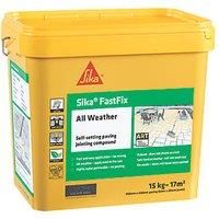 Sika FastFix All Weather Self-Setting Paving Jointing Compound, Flint, 15 kg - 18 sq m