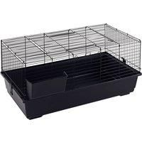 Little Friends Rabbit 100cm Indoor Rabbit/Guinea Pig Cage - Black/blue