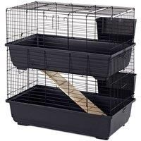 Indoor Rabbit Cage 80cm Blue 2 Tiers Bunny Animal New Small Pet Guinea Pig