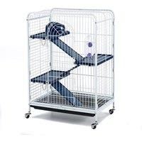 Rat Ferret Chinchilla Cage Large Small White Black With Accessories - Blenheim