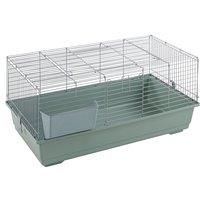 Little Friends Rabbit 100cm Indoor Rabbit/Guinea Pig Cage - Silver/Beige
