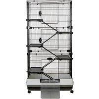 Little Friends Chatsworth Triple 80cm Small Animal Rat Cage - Grey/White