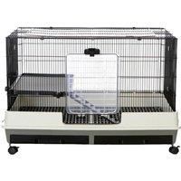 Little Friends Windsor Single 100cm Small Animal Rat Cage, Grey/White