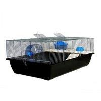 Small Animal Cage Rat Hamster Pet House Wooden Platform Ramp - Carlton Black