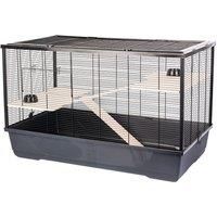 Small Animal Cage Rat Hamster Play House With Platform Ramp - Langham XL Black