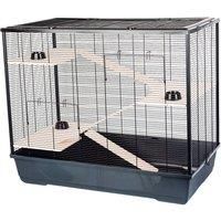 Plaza XL Small Animal Cage - 100 x 54 x 83 - Black