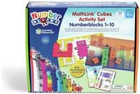 Learning Resources LSP0949-UK MathLink Cubes Numberblocks 1-10 Activity Set, Early Years Maths Learning, Build, Learn & Play in The Classroom & at Home, Ages 3+