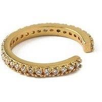 Orelia Fine Pave Single Ear Cuff