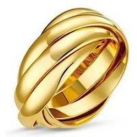 Orelia Interlocking Russian Rings - Gold