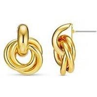 Orelia Statement Interlocking Earrings