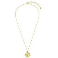 Orelia Medallion Spinner Necklace