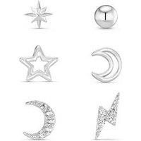 Orelia Celestial Stud 6 Pack Ear Party