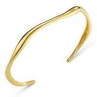 Orelia Fine Wave Bangle - Gold