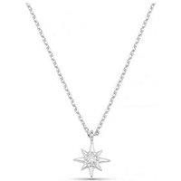 Orelia Crystal Starburst Charm Necklace Gift Box ?? Silver