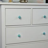 Vintage Door Knobs Resin Cupboard Cabinet Drawer Pull Handles Metallic Accents
