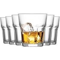 12x LAV Aras Whiskey Glasses Glass Scotch Rum Drinking Tumblers Set 305ml
