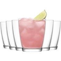 LAV 6x Vega Water Glasses Whisky Juice Cocktail Tumblers 340ml Clear