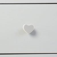 Ceramic Cabinet Knob Kitchen Bedroom Cupboard Door Drawer Handles White Heart